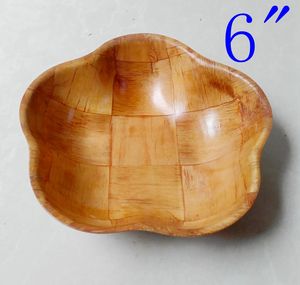 ชามสลัดไม้ควินคันซ์ขนาด 6 นิ้ว 15 ซม. วัสดุหนังไม้ธรรมชาติ ทอมือ เป็นมิตรกับสิ่งแวดล้อม ดีไซน์แปลกใหม่ รับทำโลโก้ตามสั่ง - Product Image 2