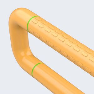 Barres d'appui pour handicapés de 24 pouces, en acier inoxydable, fixation au sol, main courante pour toilettes, barre de sécurité pour salle de bain, pour personnes âgées, handicapées, enceintes - Product Image 4