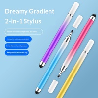 Stylet en plastique haute précision pour smartphones et tablettes, compatible avec iPad, pointe souple, stylet capacitif sans latence