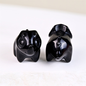 Intagli <span class=keywords><strong>di</strong></span> cristallo <span class=keywords><strong>di</strong></span> pietra <span class=keywords><strong>di</strong></span> ossidiana nera per decorazione regalo - Product Image 3