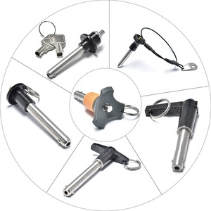 SS304 Gắn Dây Buộc Dòng Mảng Bóng Khóa Nhanh Chóng Phát Hành Pin Với Mùa Xuân - Product Image 6