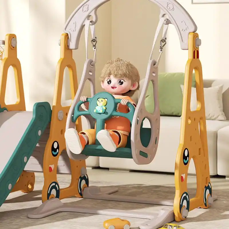 子供新スタイル屋内遊び場赤ちゃんホット販売多機能おもちゃ子供安いカラフルなプラスチック製スイングスライド