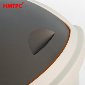 Cubo de basura de PP de plástico reciclado blanco pequeño de 40 litros, cubo de basura de papel, cubos de basura para el hogar y la casa de almacenamiento con tapa abatible - Product Image 5