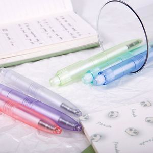 Transparent Mini Cute Macaron Press Portable Pocket Gel <b>Pen</b> 0.5Mm Black Ink Short Customizable Logo - Product Image 4