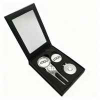 Kit de réparation de divots de golf personnalisé haut de gamme avec boîte, fourche de réparation de balles haut de gamme pour cadeaux et accessoires, vente directe en gros