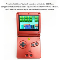 Kit LCD rétro-éclairé V5 pré-laminé 3.0 pouces 720x480 pour console Gameboy Advance SP