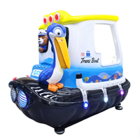 Machine de jeu vidéo interactive pour enfants, à monnayeur, avec balançoire éducative en fibre de verre pour intérieur, pour centres commerciaux, en anglais