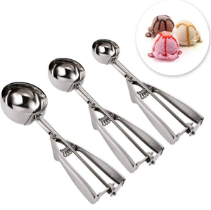 Eco-Friendly Cookie for <b>Baking</b> 3Pcs Stainless Steel Ice Cream Scoop Set - Product Image 2