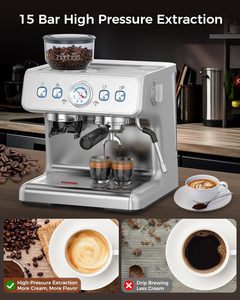 <span class=keywords><strong>Cafetera</strong></span> Eléctrica PANCERKA Profesional para Espresso y Cappuccino, <span class=keywords><strong>Programable</strong></span> para Uso Doméstico o Comercial, Portátil para Hoteles - Product Image 2