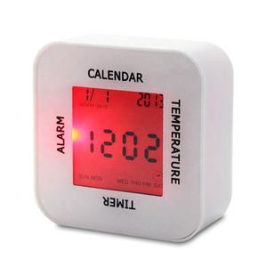 Multi-fonction rotation numérique alarme d'<span class=keywords><strong>induction</strong></span> horloge calendrier température horloge de bureau à 4 côtés Rotation compte à rebours - Product Image 2