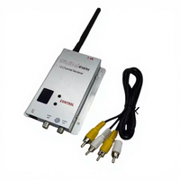 Kimpok 2.4GHz 100mW FPV VTX VRX Émetteur-récepteur vidéo sans fil en aluminium longue portée pour transmission d'images de voitures RC