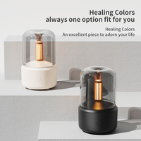 Diffuseur d'Huiles Essentielles Portable Humidificateur d'Air Lampe Bougie Diffuseur d'Arômes Veilleuse LED Recharge USB Logo et Boîte Personnalisables