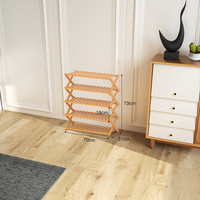 Étagère à chaussures en bambou, 2, 3, 4, 5, 6 niveaux, pliables, présentoirs de plantes, organisateur de rangement, vente en gros,