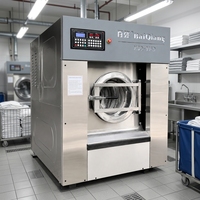 Laveuse-sécheuse industrielle haute performance à jetons pour blanchisserie commerciale, idéale pour l'hôtellerie et l'hôpital