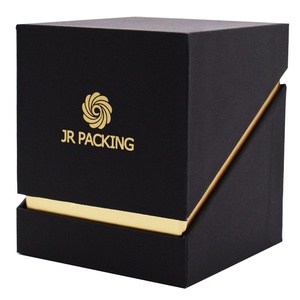 Boîte à souvenirs personnalisée pour demande en mariage de demoiselle d'honneur avec pelliculage brillant et gaufrage à chaud doré, boîte à bougies vide pour la fête nuptiale - Product Image 1