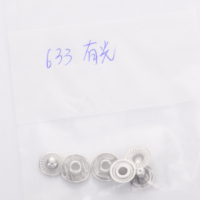Boutons-pression en laiton, sans rouille, robustes, attaches métalliques étanches, boutons-pression à 4 griffes