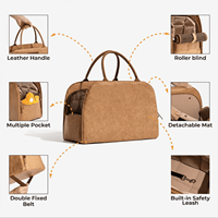 Sac à bandoulière pour petits chats et chiens en gros, sac fourre-tout réglable, sac de transport portable de luxe pour animaux de compagnie