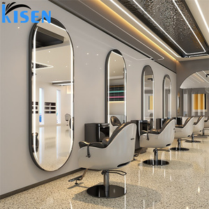 Estación de lavado de cabello KISEN Professional Barber, lavabo para peluquería con espejo de cuerpo entero contemporáneo para uso en barberías. - Product Image 3