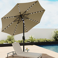Parasol parasols professionnels parasol en gros pour tables de restaurant avec un trou 2.7m pôle central parapluie