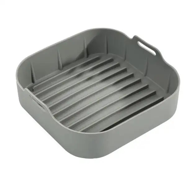 Rectangle reusable air fryer food safe airfryer silicone pot basket liner air fryer silicone pot for air fryer