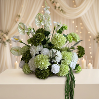 Festival des Achats : Prévente – Boule de fleurs artificielles en soie faites à la main, centre de table réaliste pour mariage et événements – Meilleures ventes