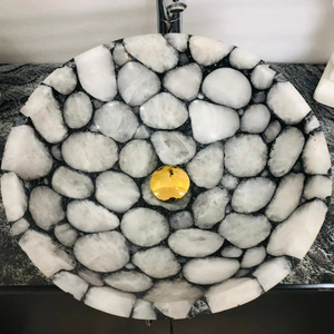 Lavabo de ágata, colección de la mejor calidad para el hogar, decoración para sala de estar, fregadero para baño, área de lavado a mano al mejor precio - Product Image 1