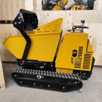 Mini-dumper chargeur 1 tonne, auto-chargeur sur chenilles, moteur diesel ou essence Kubota chinois