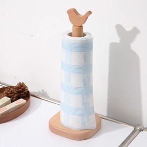 Juego de Portarrollos de Papel de Madera de Haya, Soporte Circular para Papel Higiénico, Estante de Almacenamiento para Cocina, Diseño Ecológico - Product Image 4