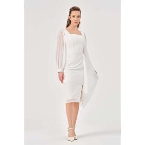 DANS 1567 Ecru Blouse décontractée pour femme, coupe classique, col rond, 100% coton, manches courtes, tailles 38-42 - Product Image 1