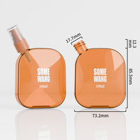 Nouveauté Flacons en Plastique de Gros 100 ml, Bouteille Plate PETG Transparente Unique et Petite
