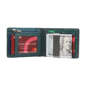 Rfid Blokkeert Minimalistische Portemonnee Lederen Zakgeld Aan De Voorkant Clip Slanke Minimalistische Portemonnee - Product Image 4