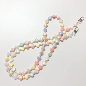 Bracelet de téléphone portable mignon de 120 cm avec perles en acrylique colorées, cordon élégant pour <span class=keywords><strong>coque</strong></span> de téléphone, <span class=keywords><strong>collier</strong></span> - Product Image 4