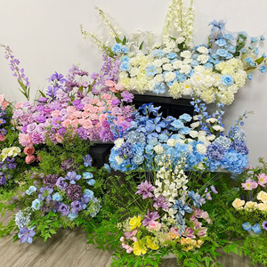 Flores artificiales de loto de plástico-Decoración realista para el hogar y la boda con ramas largas para el regreso a la escuela Año Nuevo chino Navidad - Product Image 4