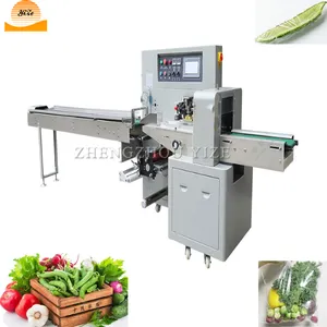 Travesseiro automático tipo vegetais, frutas frescas, máquina de embalagem de alimentos