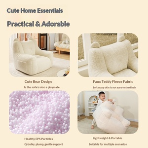 Mini-canapé paresseux pour enfants, fauteuil de lecture pour bébé, mobilier d'angle de lecture à thème dessin animé, petit canapé mignon pour tout-petits, pour chambre à coucher et décoration intérieure - Product Image 3
