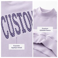 Sudadera con Cuello Alto y Logotipo Personalizado Bordado, Sudadera Holgada con Estampado de Puntos, Sudadera Transpirable de Algodón y Felpa Ecológica, Fabricante de Sudaderas
