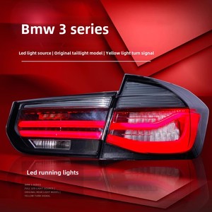 ชุดไฟท้ายรถยนต์ BMW ซีรีส์ 3 รุ่น F30 320 328 F35 แบบฟื้นฟูสีดำ ไฟ LED ไหลแบบไล่ระดับ 12V สีแดง YH-TL-BMW-018' ซีรีส์ 3 - Product Image 3