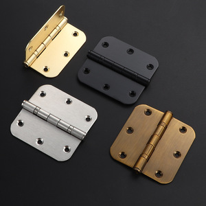 Bisagras de Acero Inoxidable 304 Plateadas de Alta Resistencia de 4 Pulgadas y 2.5mm, 3.5x3.5, con Esquinas Redondeadas, Diseño Moderno para Exteriores - Product Image 2