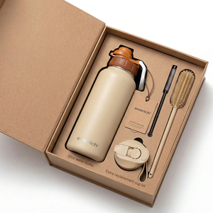 Borraccia Termica Sottovuoto Più Venduta all'Ingrosso in Acciaio Inossidabile 304 a Doppia Parete Personalizzata a Bocca Larga Senza BPA con Coperchio con Beccuccio - Product Image 1