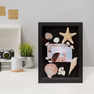 Cadre photo en bois noir profond multi-ouvertures pour <span class=keywords><strong>photos</strong></span>, fleurs séchées et spécimens – Vente en gros - Product Image 4