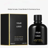 Parfum boisé naturel épicé pour homme 100ml, eau de parfum longue durée, spray noir avec patchouli et lavande, coffret cadeau haut de gamme