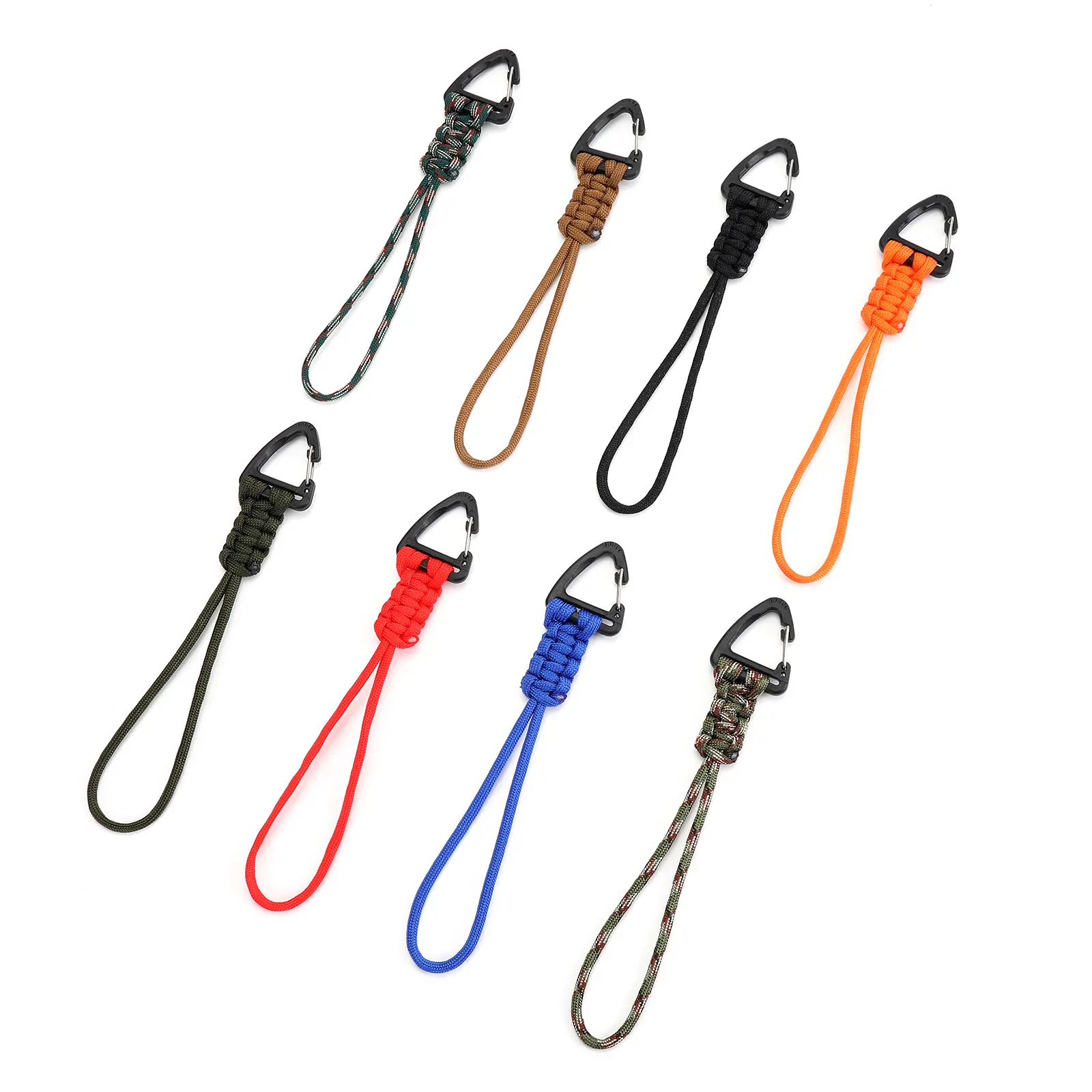 Triangle-Shaped Carabiner Keychain for Outdoor Activities and Camping