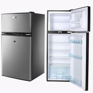 Refrigerador de <span class=keywords><strong>gas</strong></span> de la puerta doble del hogar vertical de 78L 138L en venta con el congelador superior - Product Image 2