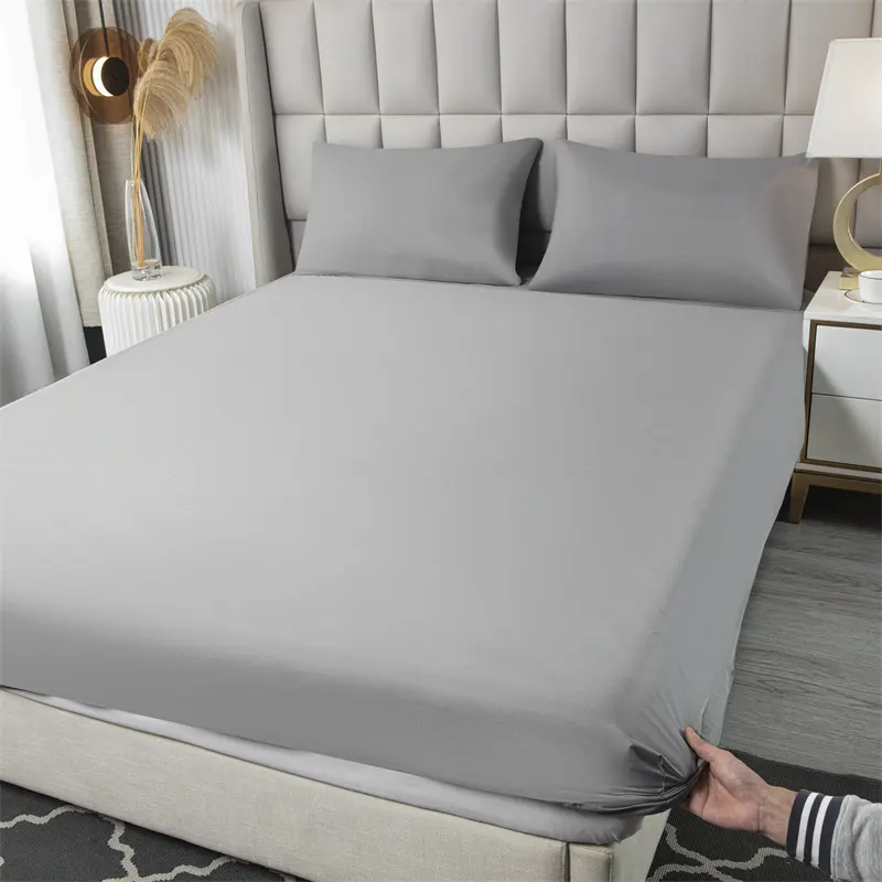 100% housses et protecteurs de matelas imperméables en tissu tricoté en polyester