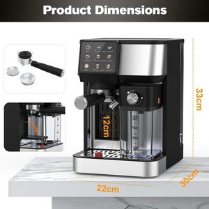 เครื่องทำกาแฟลาเต้เอสเพรสโซ่แบบอิตาลีสำหรับใช้ในบ้าน - Product Image 3