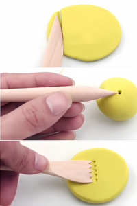 बच्चों के लिए 5 लकड़ी के डिय मिट्टी के बर्तनों के उपकरणों का सेट मजेदार और शैक्षिक मिट्टी - Product Image 3