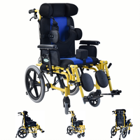 Fauteuil roulant manuel réglable en hauteur avec cadre en alliage d'aluminium certifié CE de haute qualité, roulettes en PU de 6 pouces et pneus pneumatiques de 16 pouces, avec accoudoirs rabattables