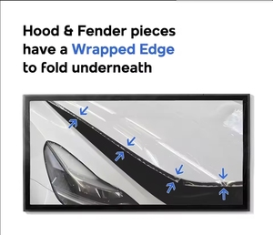 8.5Mil Precortado Pintura <span class=keywords><strong>Película</strong></span> <span class=keywords><strong>de</strong></span> protección Sujetador transparente PPF Kit para Genesis GV70 2022-2025 - Product Image 5