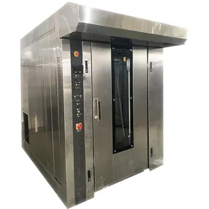Rotary gas oven for bakery Automatic temperature control rotary 32 tray With hot air circulation