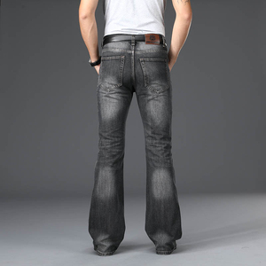 Jeans de Mezclilla Casuales de Alta Calidad, Lavado Claro, Corte Ancho, Estilo Urbano, Elásticos, Personalizados, Vintage, con Logotipo de Diseñador, Holgados y Acampanados para Hombre - Product Image 6